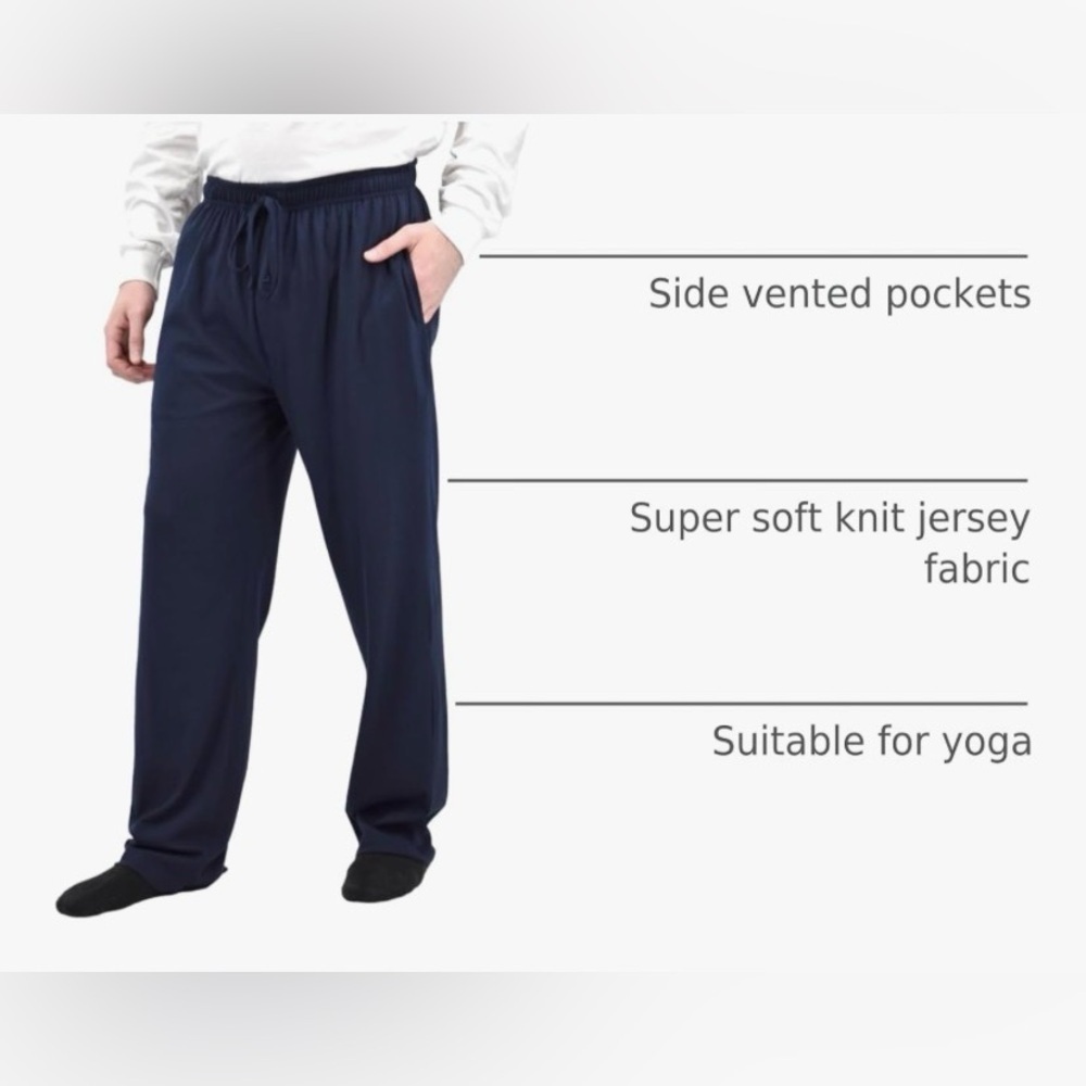 ANDREW SCOTT Men's‎ BLACK Lounge Pants SMALL NWT